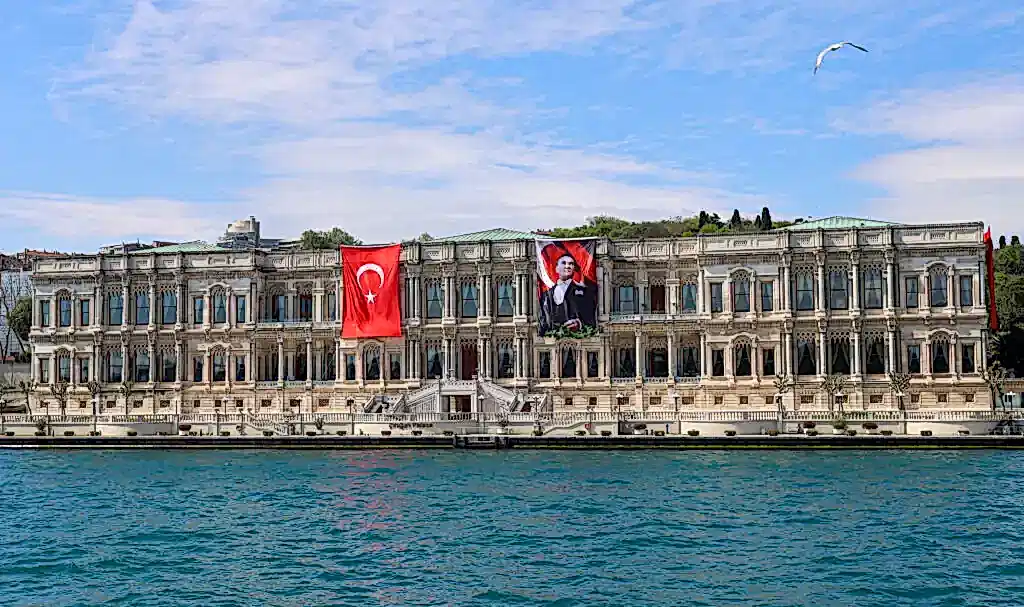 Ciragan Palace from the Bosphorus Strait cropped scaled